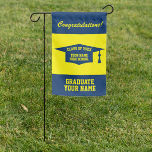 High School Graduation party Class of 2024 custom Garden Flag