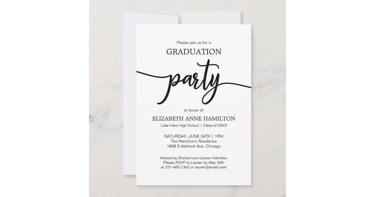 High School Graduation Party Invitations | Zazzle
