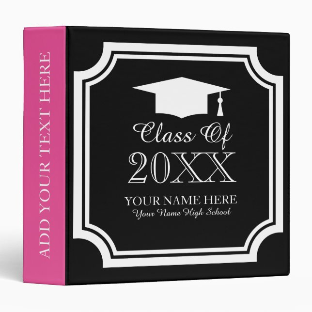 High school graduation photo album binder (Front/Spine)