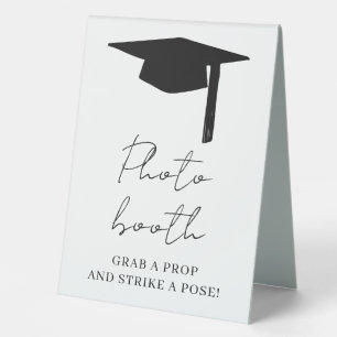 High School Graduation Photo Booth Table Tent