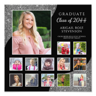 High School Graduation Photo Collage K-12 Print