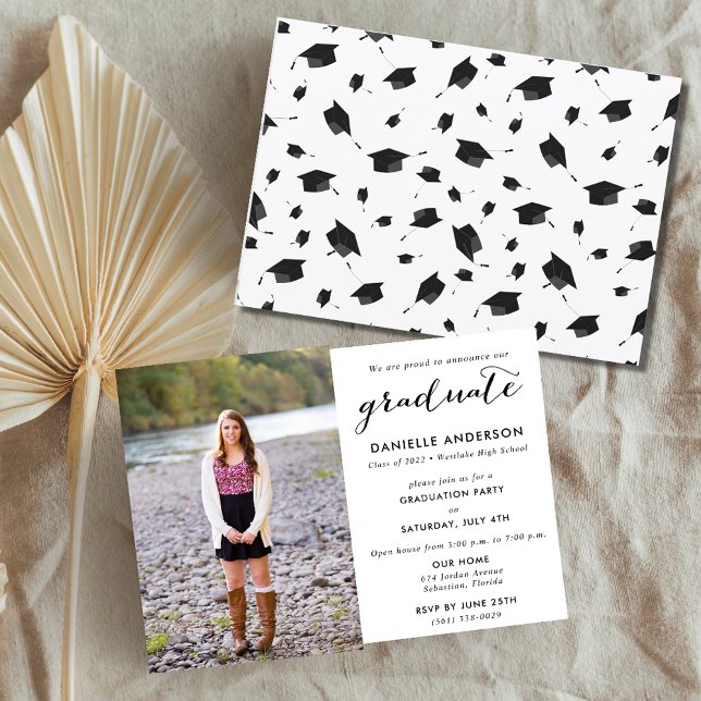 High School Graduation Photo Party Invitation (Creator Uploaded)