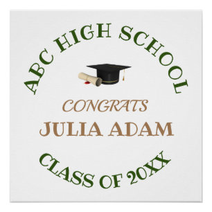 High School Graduation Senior celebration Script Poster
