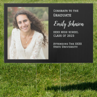 High School Graduation Yard Sign