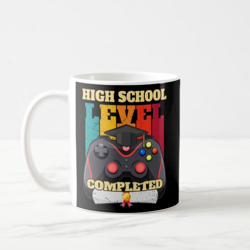 High School Level Complete Funny Gamer Graduation Coffee Mug