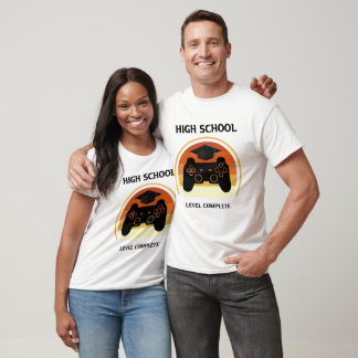 High School Level Complete Gamer Graduation T-Shirt
