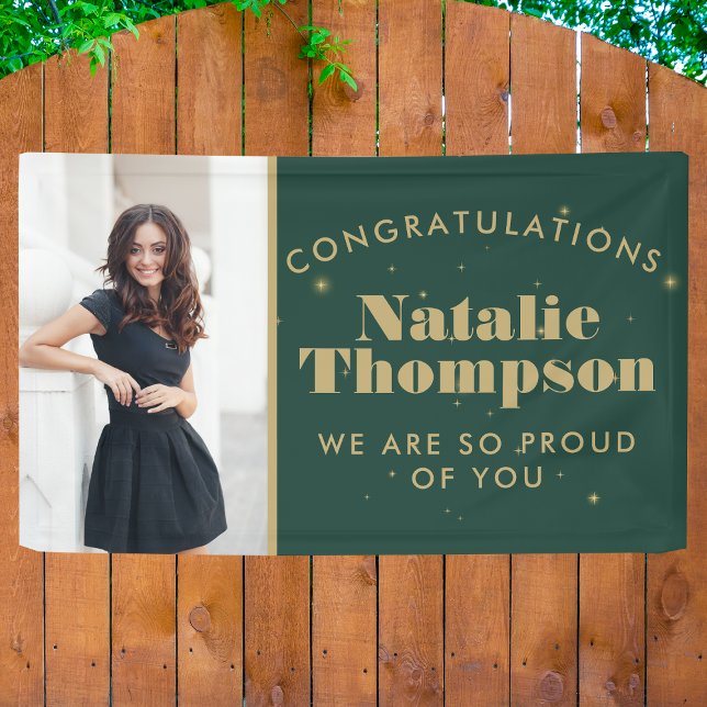 High School Or College Graduation Customized Photo Banner (Creator Uploaded)