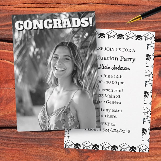 High School or College Graduation Party  Invitation (Creator Uploaded)