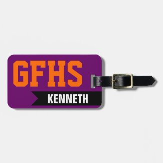 High School or College Student Travel Bag Tags
