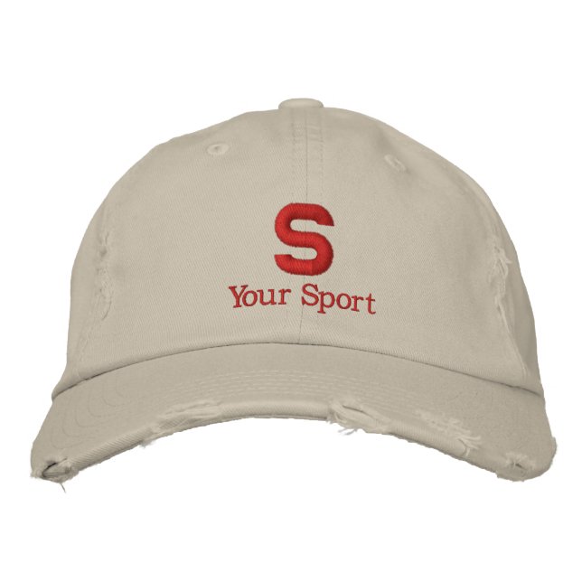 High School Personalized Embroidered Hat (Front)