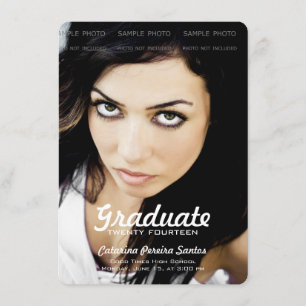 High School Photo Graduation 2014 Graduate Mint Announcement