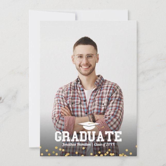 High School Photo Graduation Announcement Card (Front)