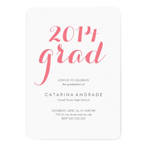 High School Graduation Party Invitations 2014 3