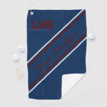High School Player Golf Towel