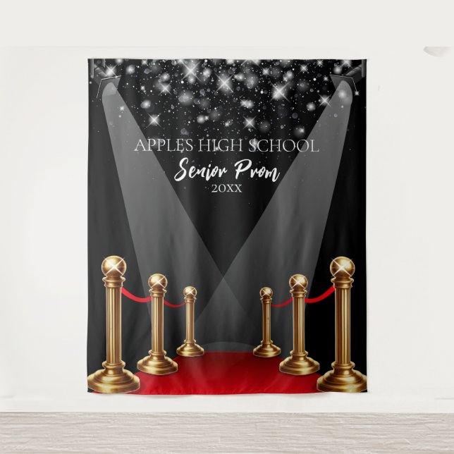 High School Prom Backdrop Hollywood Red Carpet (Front)