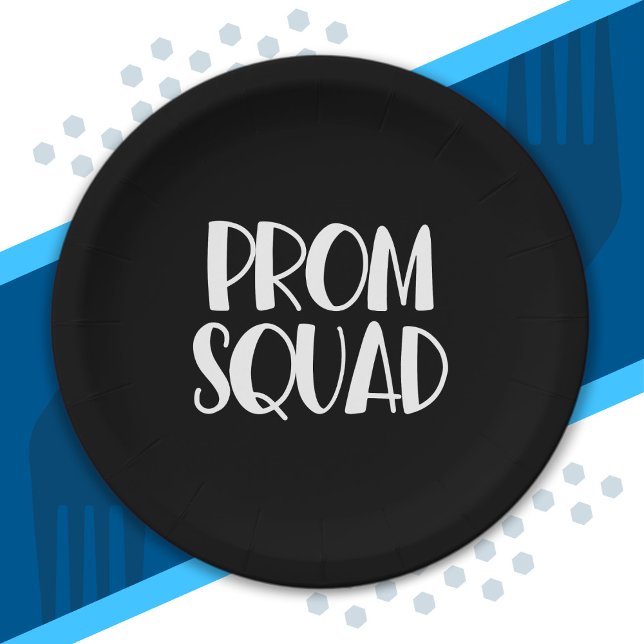 High School Prom - Junior Senior Prom - Prom Squad Paper Plates (Creator Uploaded)
