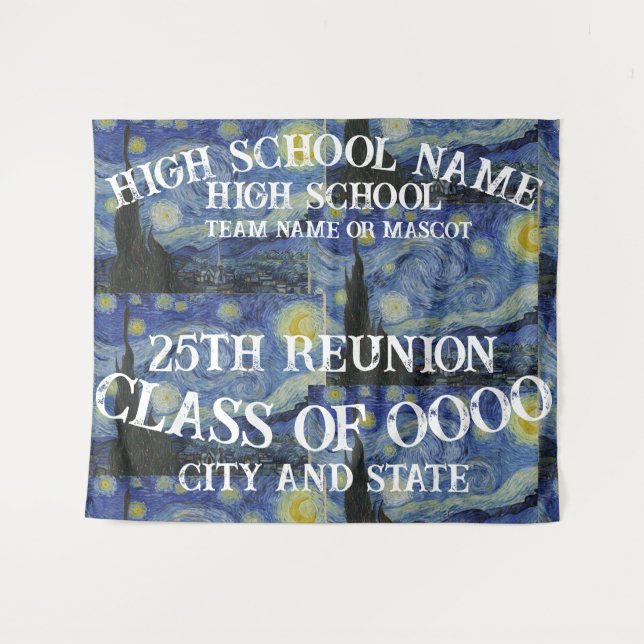 High School Reunion 2024 Birthday Vacation Kestrel Tapestry (Front (Horizontal))