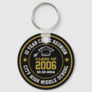 High School Reunion Class Of Graduation Year Keychain