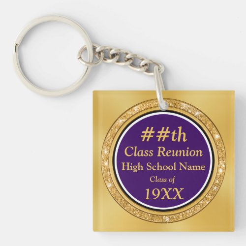High School Reunion Souvenirs Personalized Keychain