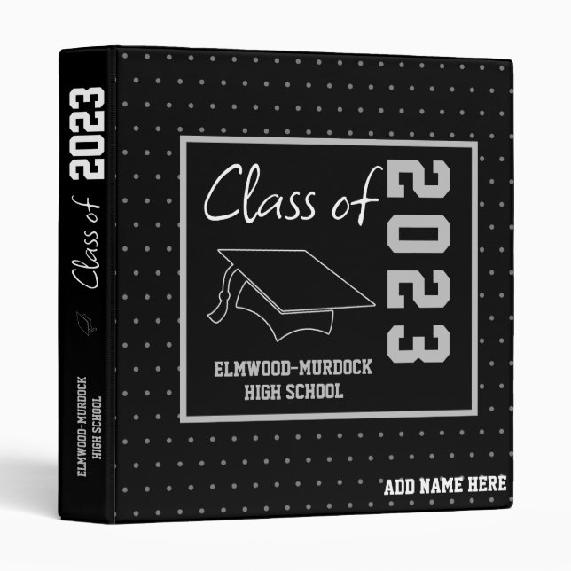 High School Scrapbook Album 3 Ring Binder (Front/Spine)