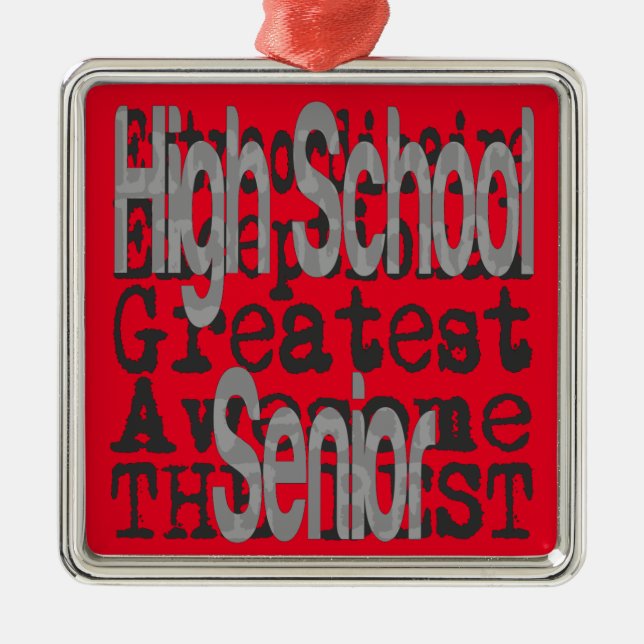 High School Senior Extraordinaire Metal Ornament (Front)