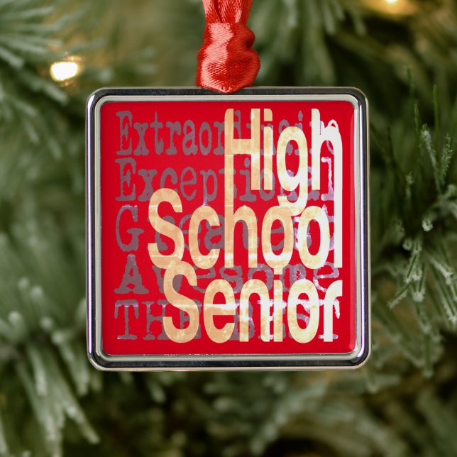 High School Senior Extraordinaire Metal Ornament (Tree)