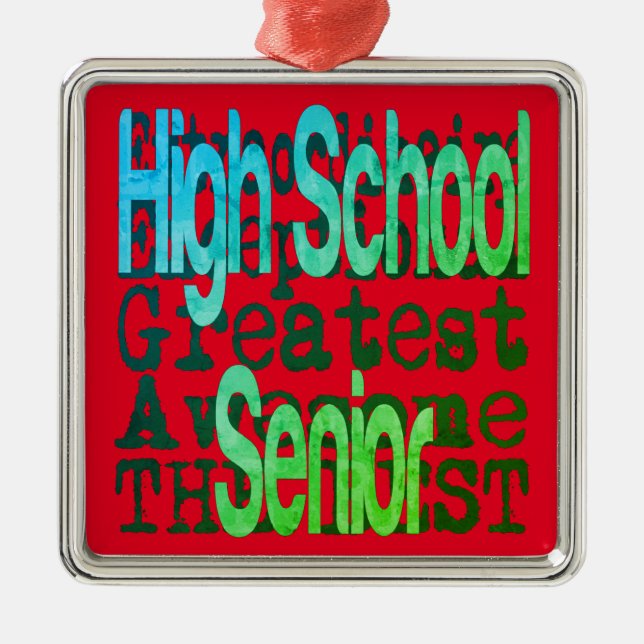 High School Senior Extraordinaire Metal Ornament (Front)