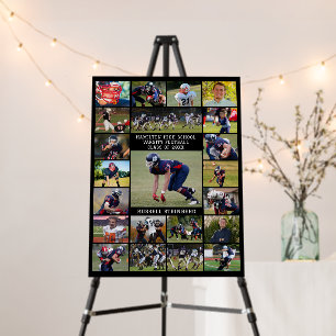 High School Senior Sports 22 Photo Collage Foam Board