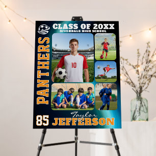 High School Soccer Team Sports Picture Collage Foam Board