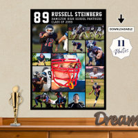 High School Sports Senior 11 Photo Collage Grad Fo