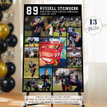 High School Sports Senior 13 Photo Collage Grad Foam Board<br><div class="desc">Honor and celebrate your high school sports senior on Seniors Night, at the athletics awards banquet or display at his or her graduation party this photo collage board with 13 pictures and personalized with your player's number, initials or school monogram, name and your custom text in your choice of text...</div>