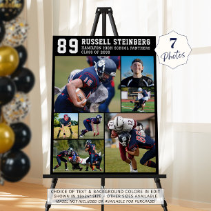 High School Sports Senior 7 Photo Collage Grad Foam Board