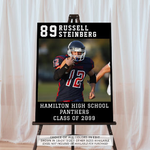 High School Sports Senior Graduation One Photo Foam Board