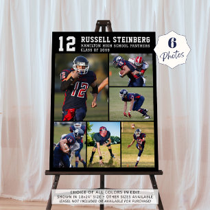 High School Sports Senior Night 6 Photo Collage Foam Board