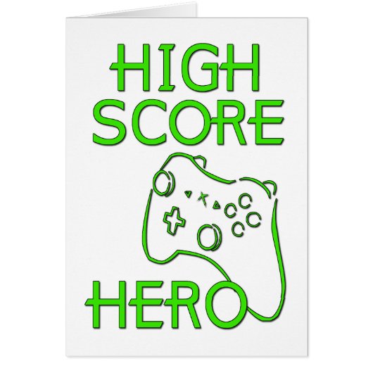 High Score Hero Cards (Front)