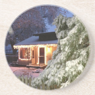 High Sierra Holiday Sandstone Coaster