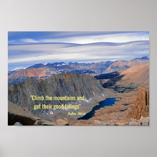 High Sierra Nevada Lake Poster
