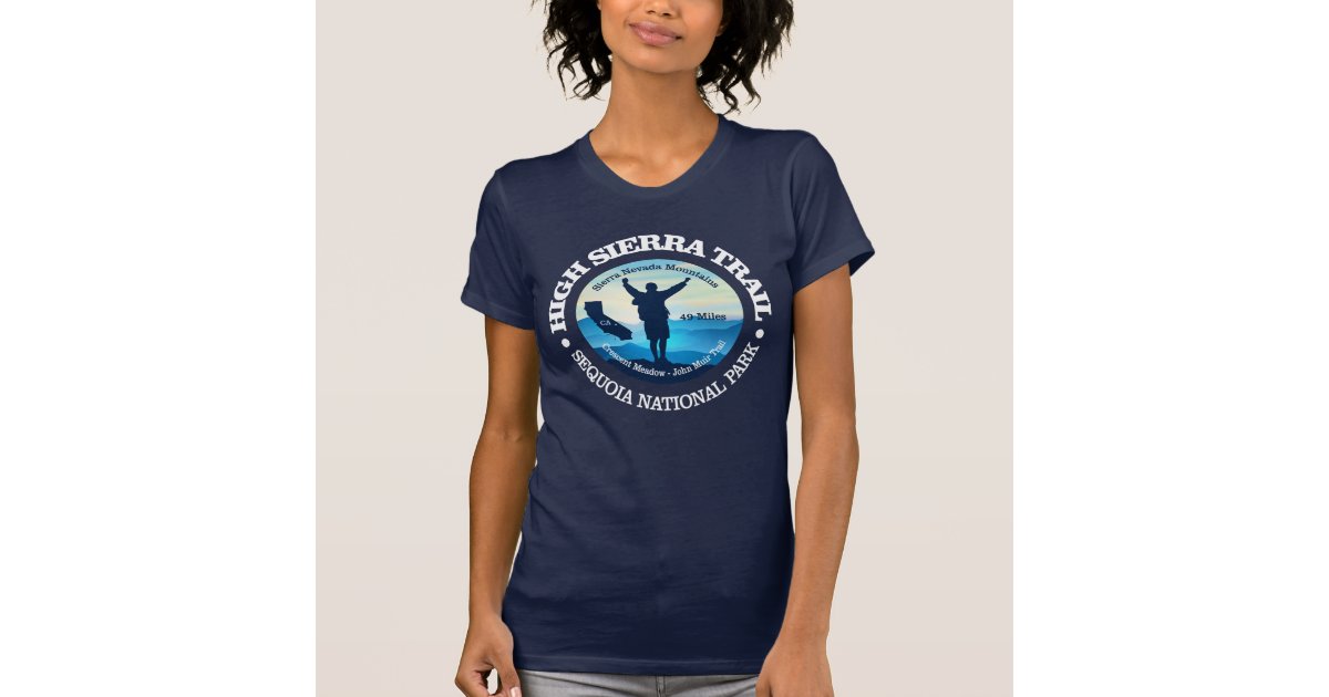 Tahoe Mountains - T-Shirt - Blue - Chickadee Art Collective