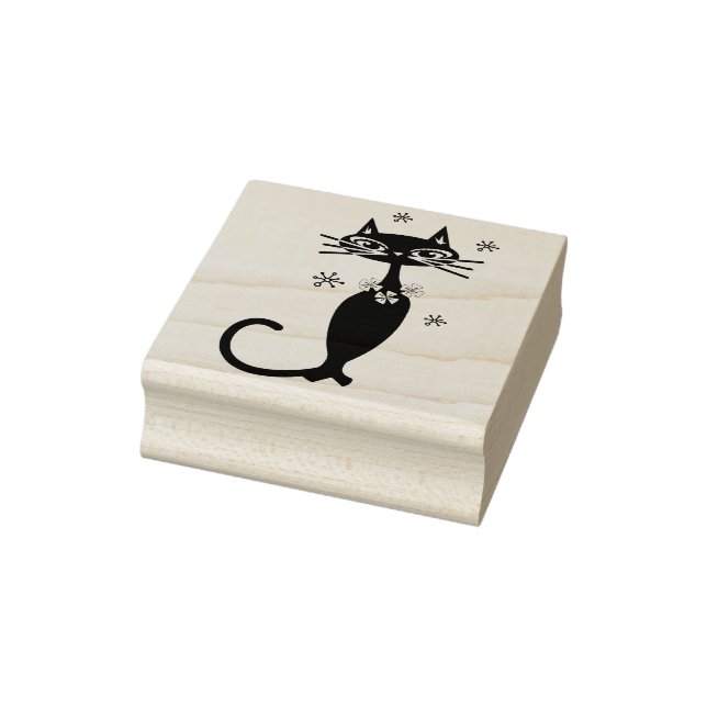 high society cat art stamp (Stamp)