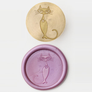 high society cat wax seal stamp