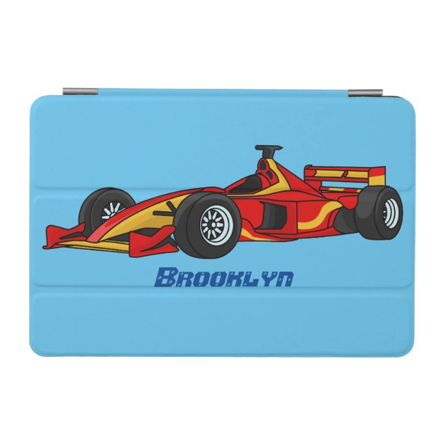 High speed racing cars cartoon illustration iPad mini cover (Horizontal)