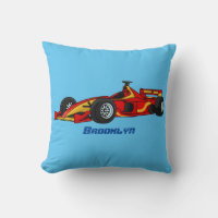 High speed racing cars cartoon illustration