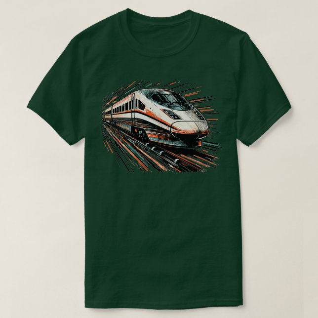 High speed rail T-Shirt (Design Front)