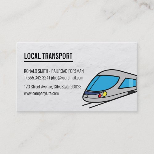 High Speed Train Business Card