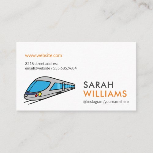 High Speed Train Business Card