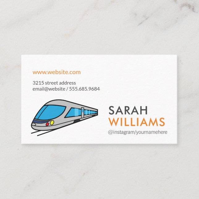 High Speed Train Business Card (Front)