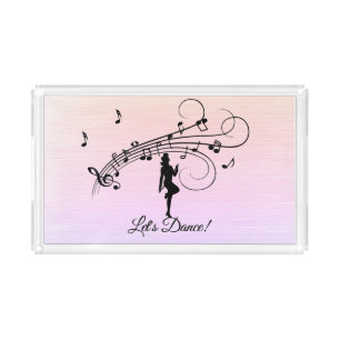 High Step Dancing to the Music Acrylic Tray