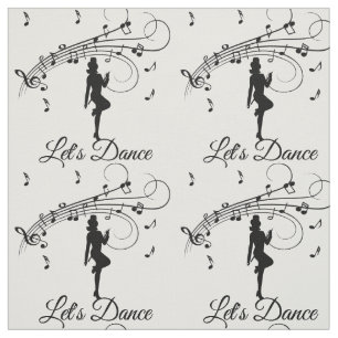 High Step Dancing to the Music Custom Fabric