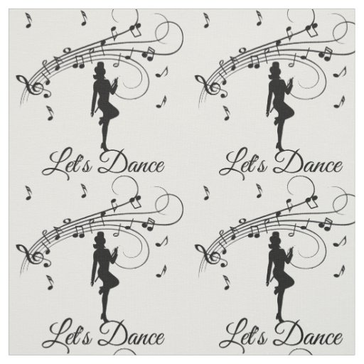 High Step Dancing to the Music Custom Fabric