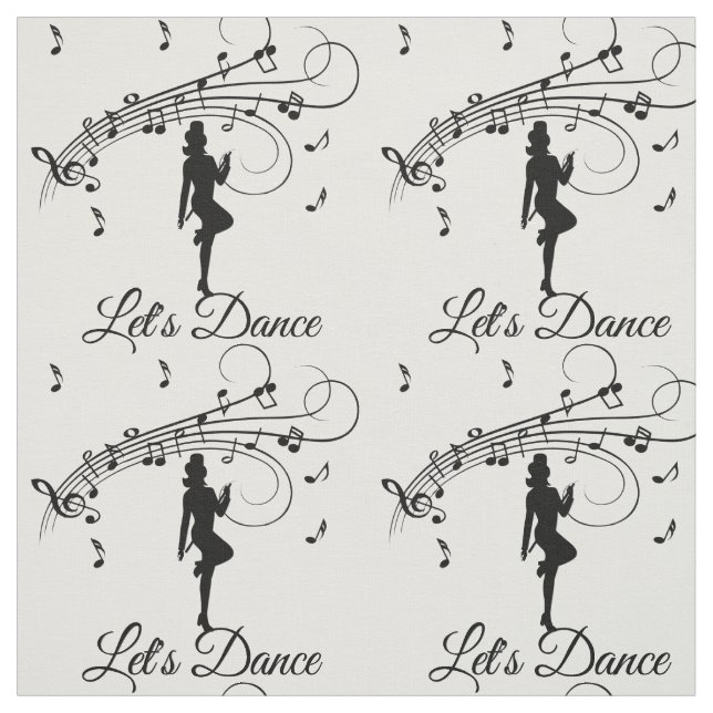 High Step Dancing to the Music Custom Fabric (Swatch)